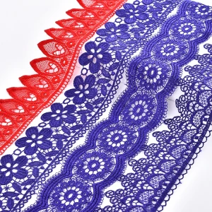 Lace Factory Sale High Quality Wide 6.5 cm Eco-Friendly Chemical Embroidery Polyester Lace