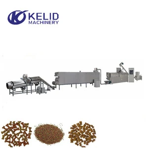 Large Capacity Twin Screw Extruder Pet Food Processing Floating Fish Feed Pellet Machine