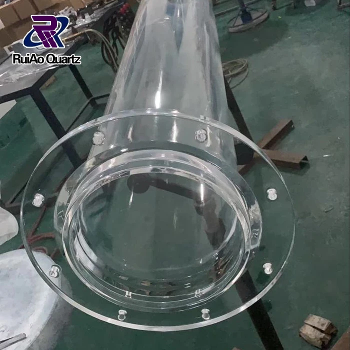 Large diameter heat resistance quartz tube with high quality