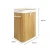Import Large Folding Bamboo Hampers Laundry Basket with 2 Compartments Textile Bag 105L from China