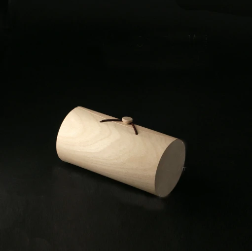 Large size wooden bark mini gift round box