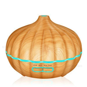 Large Tank Capacity Pumpkin Aromatherapy Diffuser Aroma 500ML Wood Grain Ultrasonic Humidifiers For Baby Room