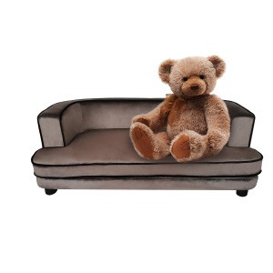 Laynsino wholesale soft Animal sofa warm pet dog bed