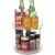 Import Lazy Susan bearing spinning tray Compartment Anti Skid Turntable Kitchen Organizer Round Rotating Spice Rack 2 tier from China