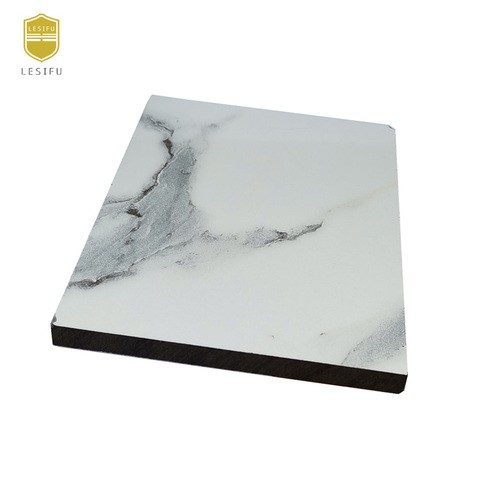 Lesifu  wall paneling panel furniture material formica sheet black laminate color 1200mm2400 5mm hpl compact board
