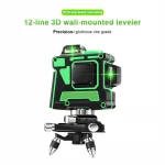 Level Green 12-Line Laser Level Fully Automatic Leveling 3D Wall Sticker Infrared High-precision Wall Mount