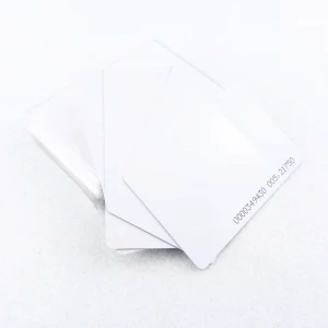 LF 125khz Blank White card print ID number  Proximity Access Control Cards