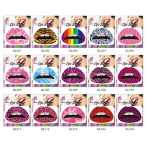 Lips Tattoo Sticker environmental protection and waterproof