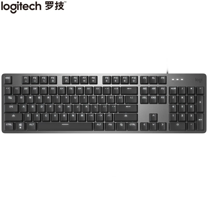 logitech K845 wired Mechanical keyboard office game e-sports suspension keycap green tea red shaft Back light USB