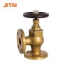 Low Pressure Flanged Bronze Marine Angle Globe Valve for Sea Water