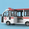 Low Price Chinese Mini Emergency Ambulance 72V Electric Ambulance Car for Transpoting Patient