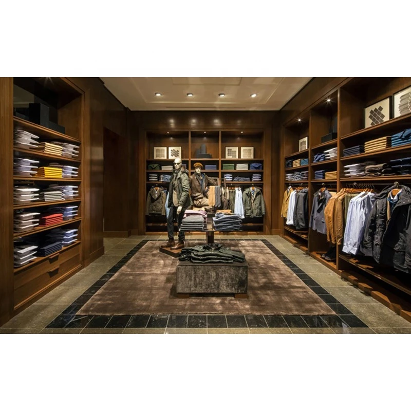 LUX Design Long Lifetime clothes retail shop display,garment showroom design For Exclusive Shop