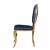 Import Luxury French style cushioned high back dining chairs leather upholstered restaurant dining chairs from China