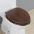 Import Luxury Mute Solid Wood Toilet Lid Slow Close Bathroom Toilet Seat Cover from China