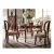 Import Luxury Royal Compact Wood Types Italian Design Luxury Wooden Modern Dining Table Set from China
