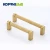 Import Luxury satin gold copper cupboard handle kitchen solid brass knurled cabinet door center bar pulls handles from China