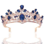 Luxury sliver crystal princess tiaras and crowns for woman bridal tiara wedding birthday hair accessories