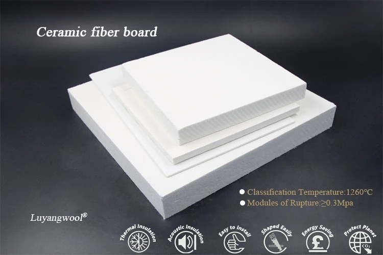 LUYANGWOOL Heat Insulation Refractory 1260C High Temperature Ceramic Fiber Board