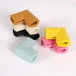M026 Colorfully Stripe U shape corner kids safety rubber edge guard