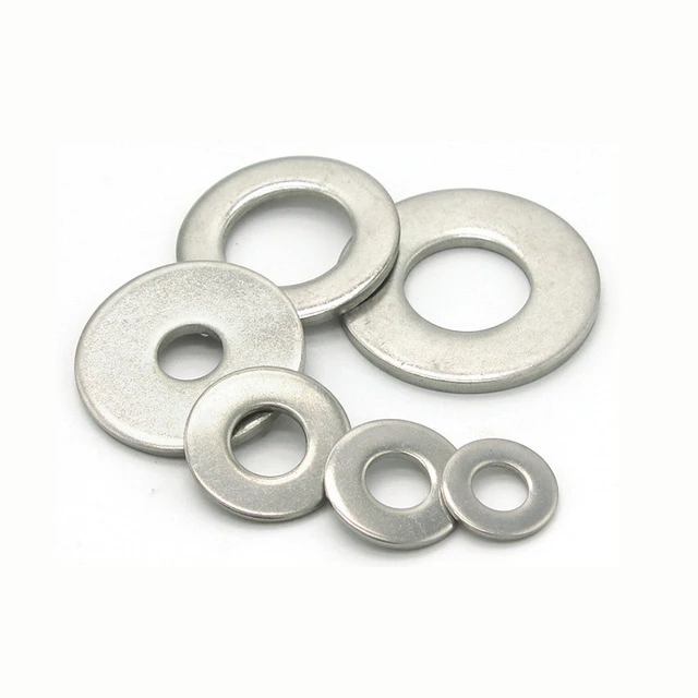 M2.5 M3 M4 M5 A2 A4 SS304 SS316 Stainless Steel Stamping Parts Flat Steel Shim Washer Set