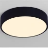 Macaroon Black LED ceiling light with round shape