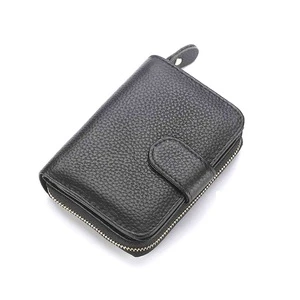 Made in China wholesale cheap genuine leather cards holder business credit card wallet