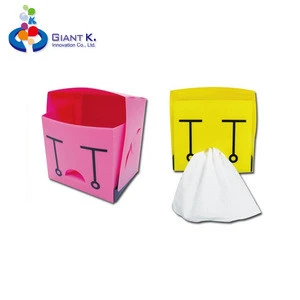 Magnetic pen holder container magnetic cube stationery holder