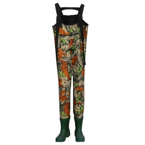 Manufacture Factory Hot Sale SBR Jersey Camo Fishing Wader For Unisex