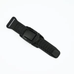 Manufacturer 20mm Plastic Black Safety Hat Adjustment Buckle Adjustment Length Sliding Track Buckle Sliding Telescopic Buckle Wholesale