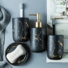 marble toilet ceramic soap dispenser bathroom accessories set gold luxury bathroom products