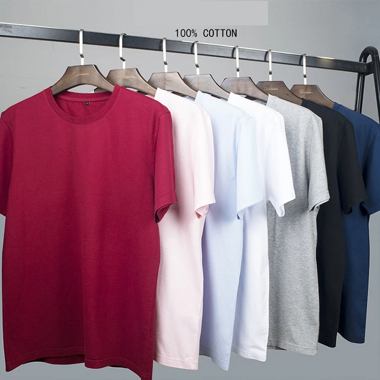 Mens 100% Cotton Short Sleeve T shirts Wholesale