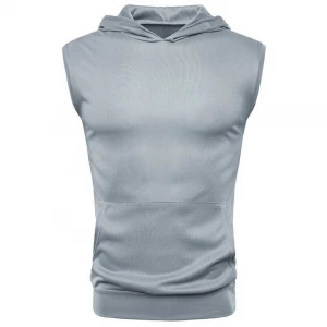 Buy Mens Sleeveless Hoodie Sweatshirt Tank Tops Fitness Casual Sports  Hooded Vest Regular Fit Pure Cotton Solid Pullover Imported from TENET  SPORTS, Pakistan
