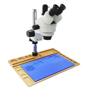Metal Base Insulation Rubber Mat Electronic Repair Microscope for Mobile Phone Repair
