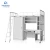 Import metal loft bed designs steel college dormitory bunk bed with desk and locker from China