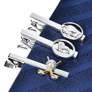 Metal Tie Clips Tie Bar Manufacturers Custom Logo Tie Bar for Necktie with Gift Box