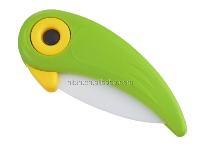 Mini Bird Ceramic Knife Pocket Folding Bird Knife Fruit Paring Knife Ceramic With Colourful ABS Handle Kitchen Tools GadgeHB8858