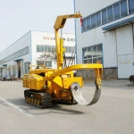 Mini crawler hydraulic circular cutter type tree dug machine