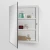Import Mini Wall Mounted Plastic Bathroom Mirrored Medicine Cabinet with tooth brush holder from China