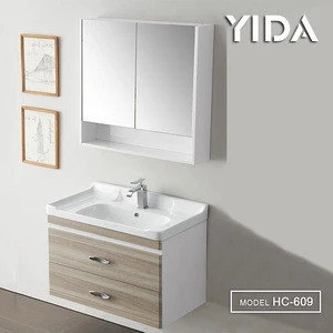 Mirror+basin+cabinet Environmental Friendly China supplier bathroom cabinets Bathroom vanity in wholesale