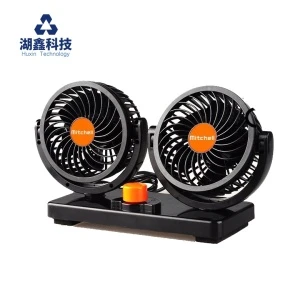 Mitchell  Hot Selling auto oscillating 24V Vehicle Fan 360 Dual low noise fan 4 inch truck cooling double electrical car fans