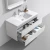 Import Modern 36 Inch Contemporary Wall Mount White Hotel Bathroom Furniture Set from China