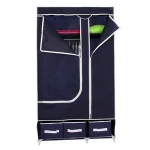 Modern folding portable wardrobe with metal frame big size