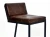 Import Modern Industrial Retro Commercial Metal Frame Goat Leather Bar Chair Vintage Industrial Upholstery Counter Tall Bar Chair from India