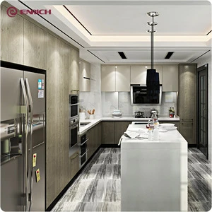 Modern style melamine finish matt surface affordable price kitchen cabinet