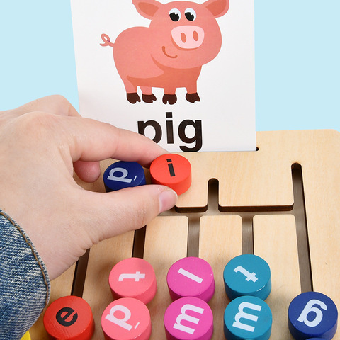 Buy Montessori Board Game Letter Maze Walking Matching Childrens Wooden ...