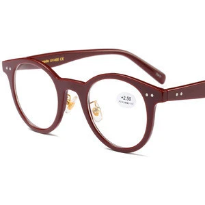 MS-797 Hot selling stock Italian fashion round readers eyeglasses frames colorful reading glasses for women men CE
