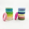 Multi Macaron Colors Baby Teether Silicone Circle Donuts Shape Teething Rings