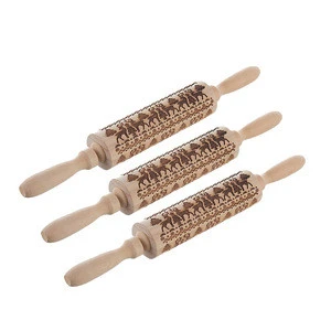 Multi-size wooden rolling pin pressing noodle stick household dumpling skin pressing tool