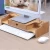 Import Multifunction Computer Monitor Stand Bamboo Wood Laptop Desk Organizer Tray Caddy Drawer With Storage Accessory from China