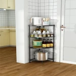 Multilayer Triangle Kitchen Bathroom Corner Storage Shelves